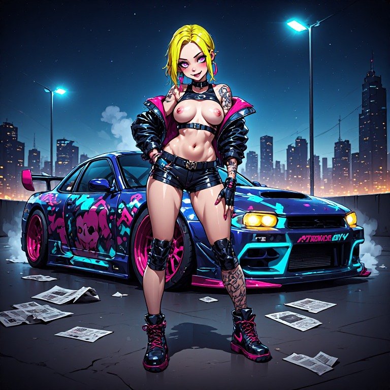 AI Generated - Hot Cars, Hotter Girls - Anime #RpJb9Uux