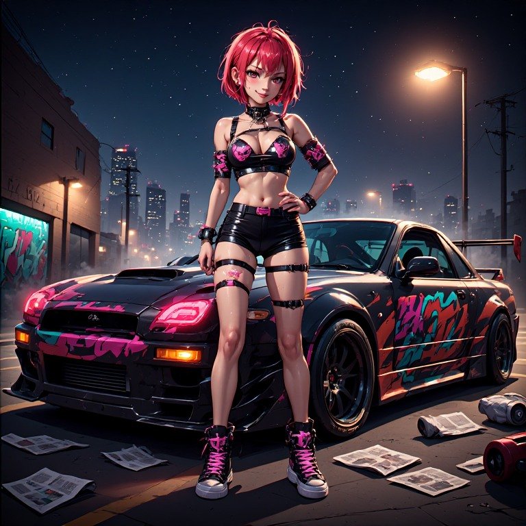 AI Generated - Hot Cars, Hotter Girls - Anime #paWOEp5I